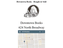 Tablet Screenshot of downtownbooksonline.com